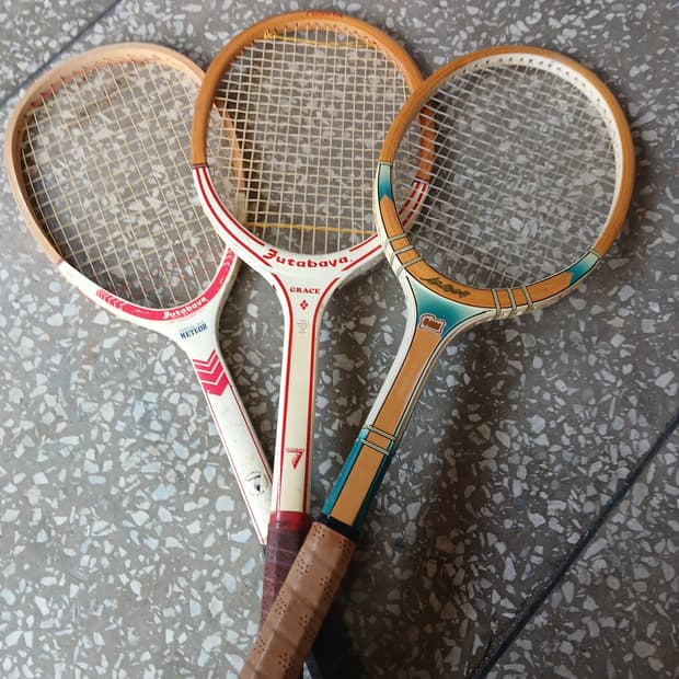 60-70년대 빈티지 나무 테니스라켓 3개 일괄