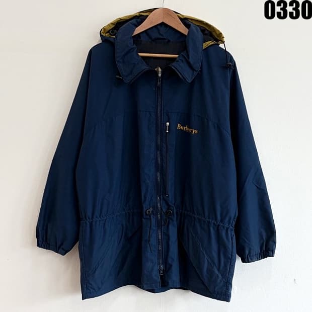 버버리 Burberrys 빈티지 후드 윈드브레이커 자켓 XL 0330