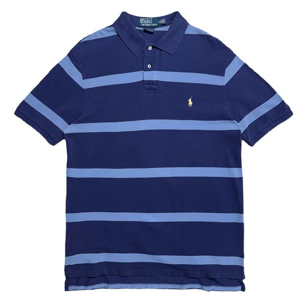 RALPH LAUREN PK 스트라이프 반팔 블루 XL