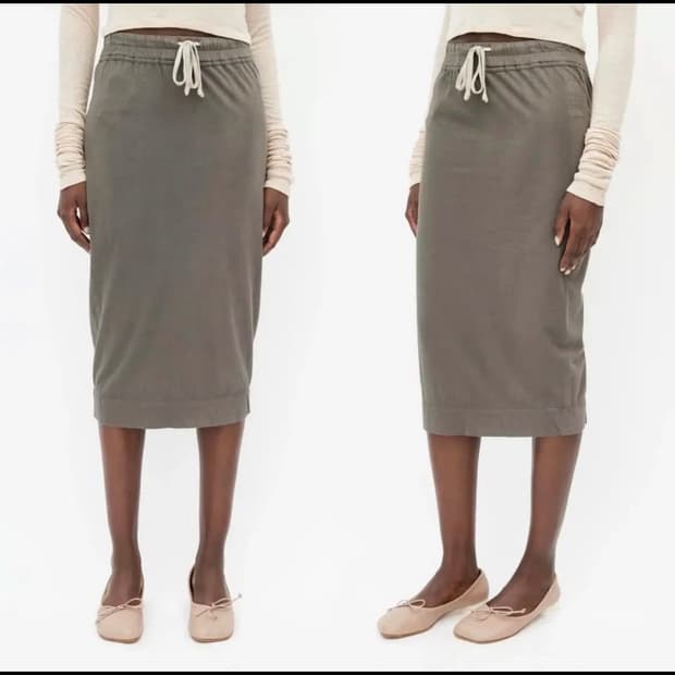 릭오웬스 드로우스트링 스커트 치마