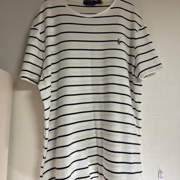 폴로 랄프로렌 스트라이프 반팔 티셔츠 XL (커스텀 슬림핏)