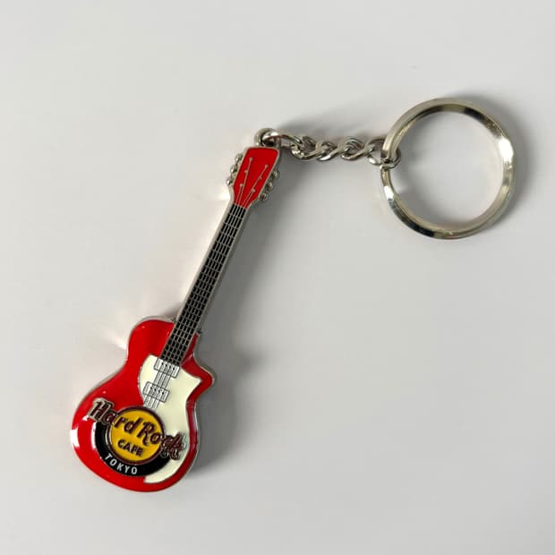 하드락카페 레드기타 키링 🎸