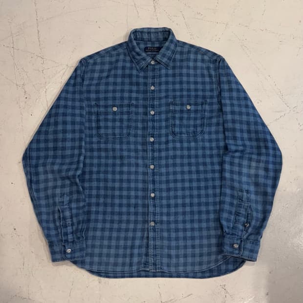 폴로 신형 깅엄체크 셔츠