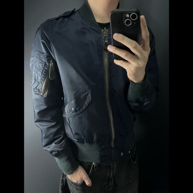 빈티지 봄버 자켓