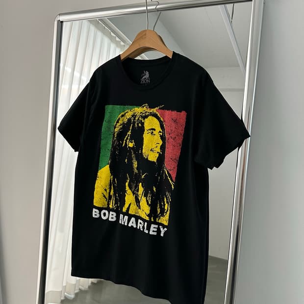 ZION Bob Marley 밥말리 레게 자메이카 USA 빈티지 반팔 T