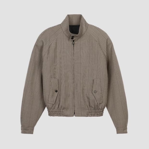 [L] 렉토 글렌체크 해링턴 자켓 판매합니다