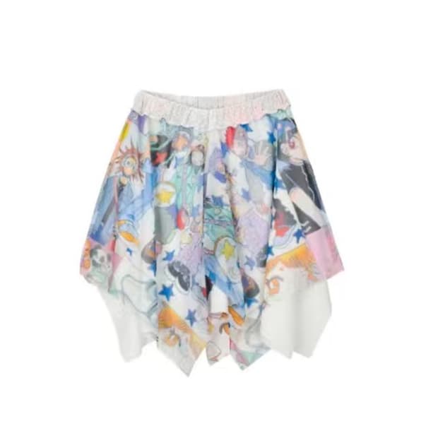 Youthbath 유쓰배쓰 YB Oliwa knit mesh skirt