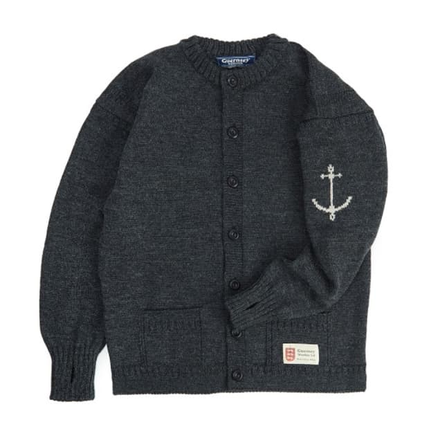 건지울른스 피셔맨 홀가먼트 가디건 42사이즈