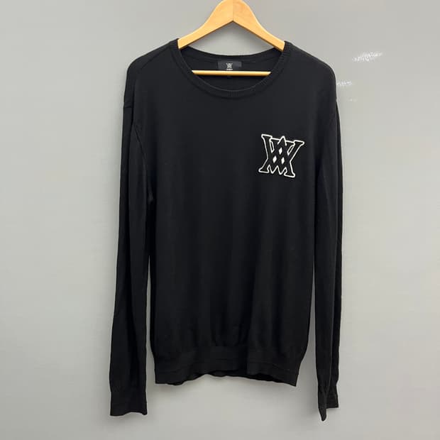 어뉴골프 남성 부클자수 캐시미어풀오버 22년1월