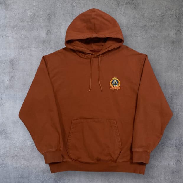 에스피오나지 스몰 로고 오렌지 후드티