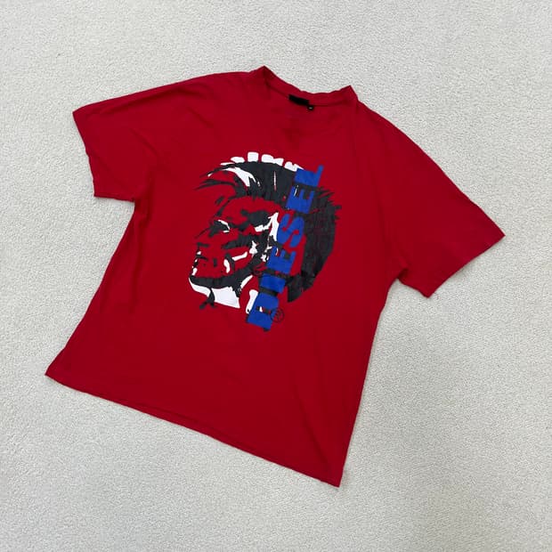 XL 디젤 모히칸그래픽 반팔티 0406M