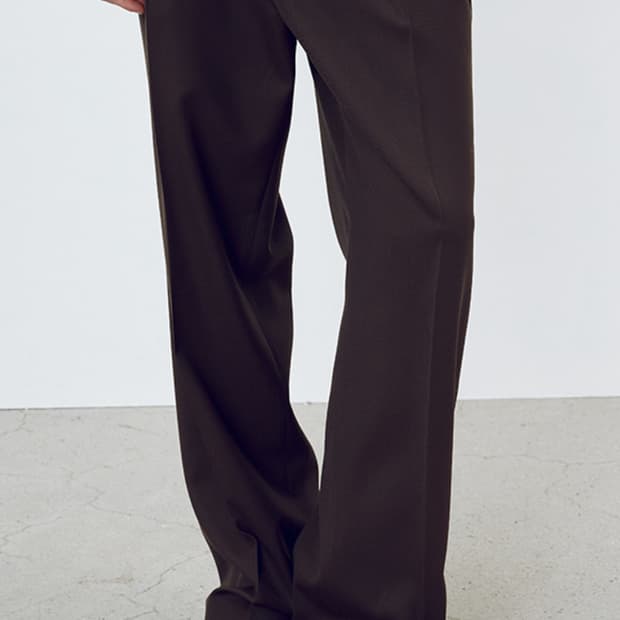 [새상품급] Wool Twill Pleated Wide Trousers