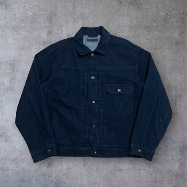 유니클로 데님 트러커 자켓