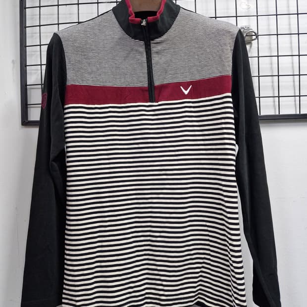 95M 캘러웨이 기능성 반집업 긴팔티.