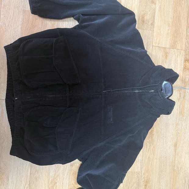 디스이즈네버댓 후드집업 Corduroy Field Jacket Black