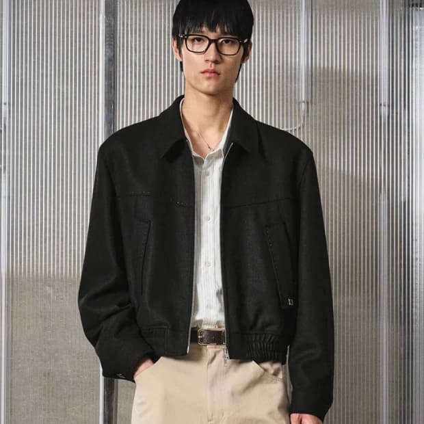 남친룩 세트 (블루종,니트)