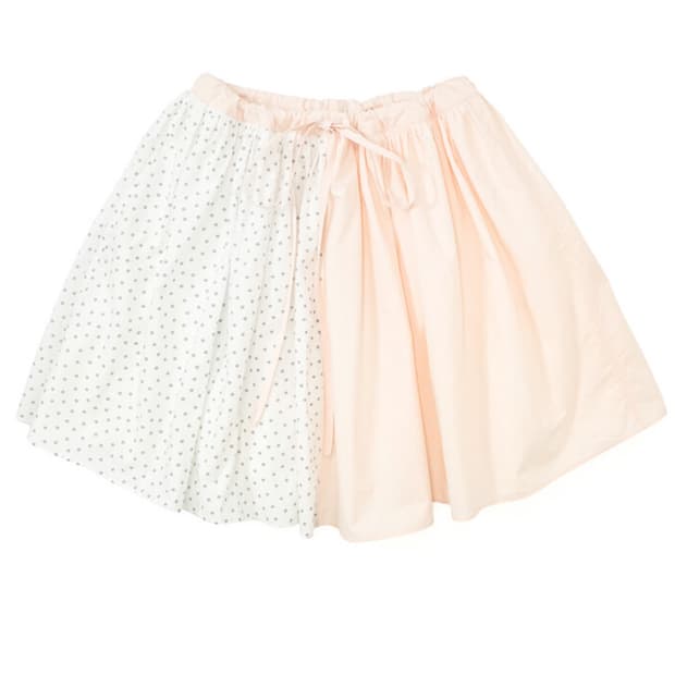 샵페어리 하프 패턴 코튼 스커트 핑크