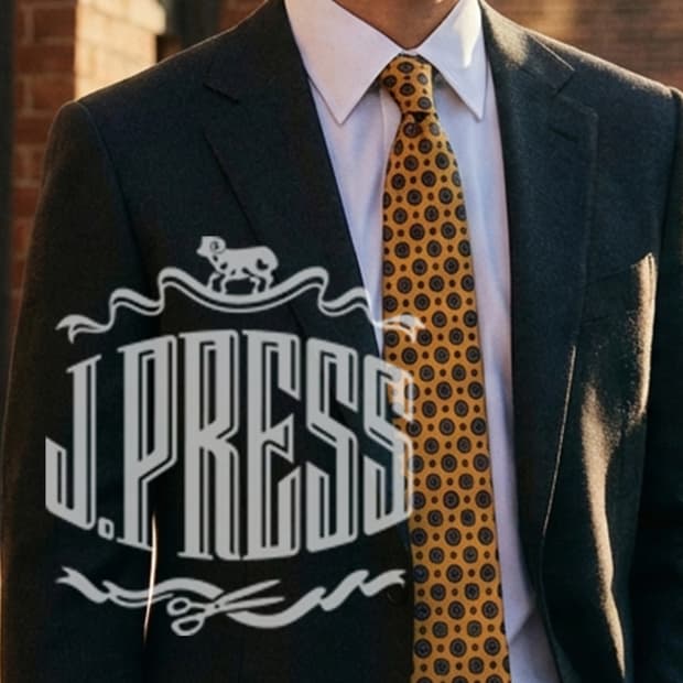 제이프레스 실크 머스타드 패턴 넥타이 8.6cm A+~A등급 K2279