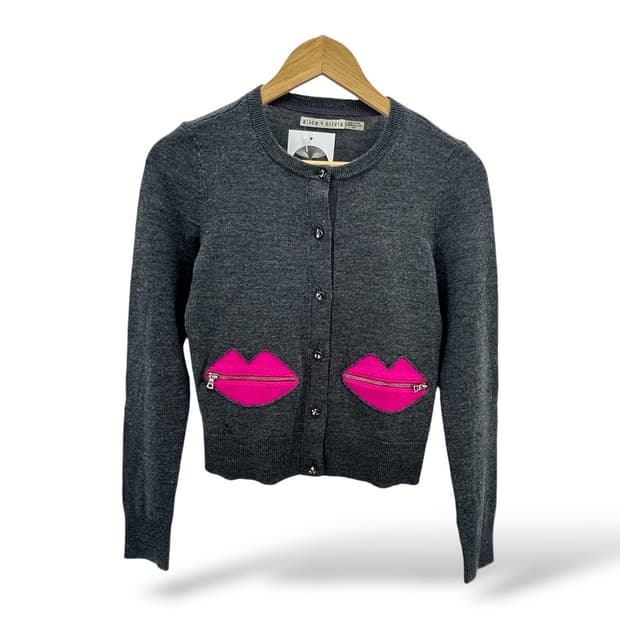 Alice + Olivia 립 포켓 가디건 japanese vintage