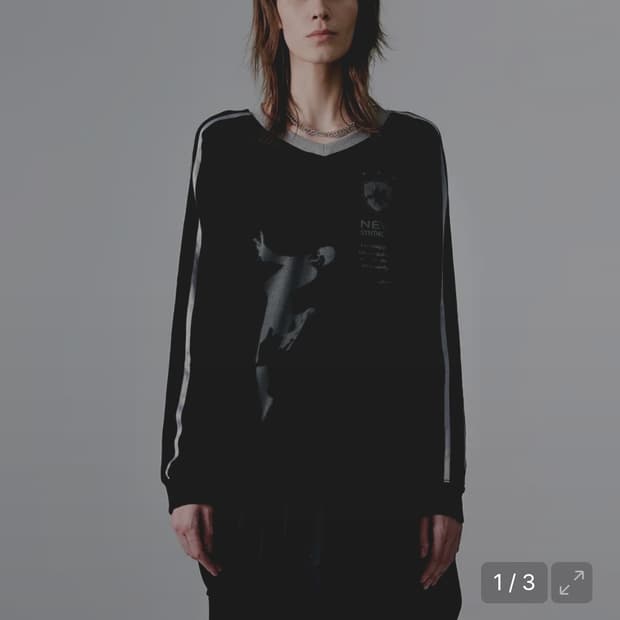 나체 스포티 트랙 롱슬리브 티셔츠