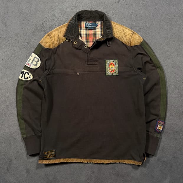 폴로 모토사이클 빈티지 럭비티