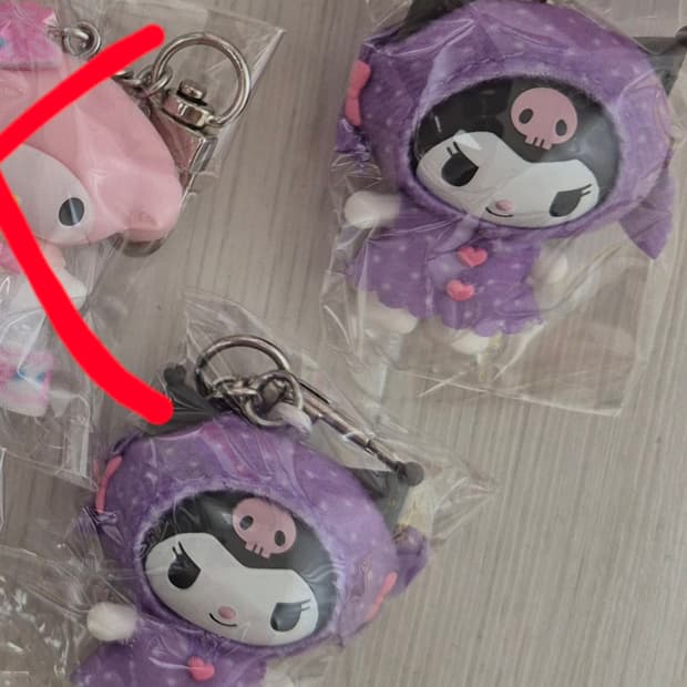 산리오 치비토모 2탄 스위츠 디저트 키링 챰 쿠로미