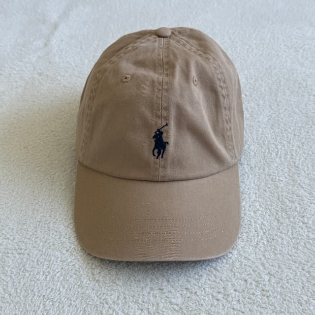 폴로랄프로렌 치노 볼캡 모자 베이지