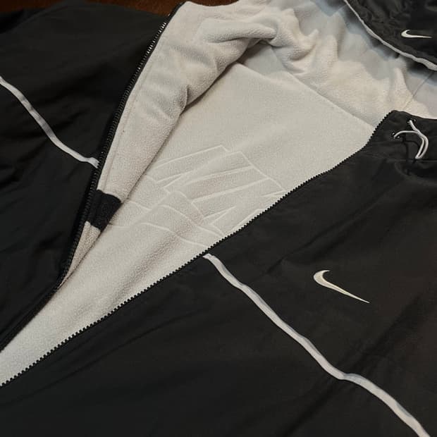 나이키 리버시블 배색 플리스 점퍼