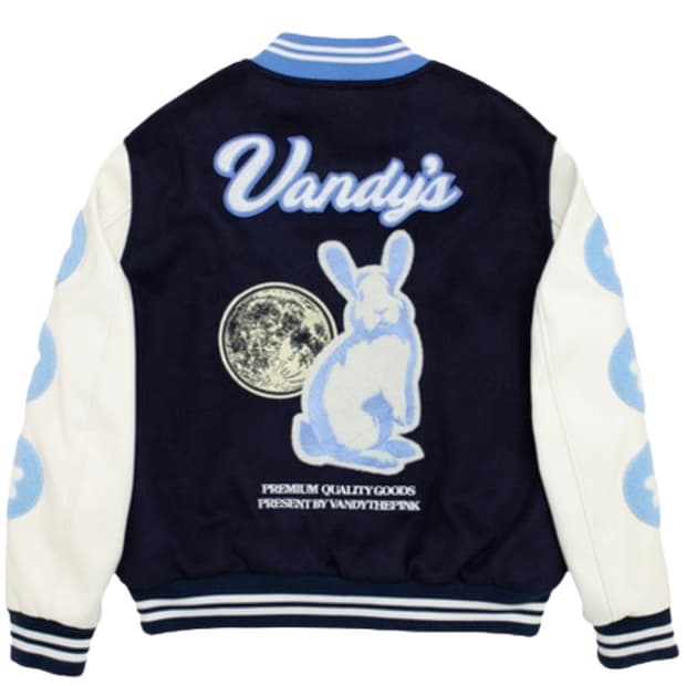 반디 더 핑크 래빗 바시티 자켓