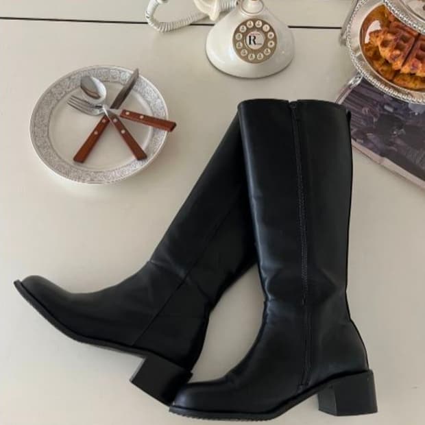 체형보정 지퍼 롱부츠(새상품)(풀박스)