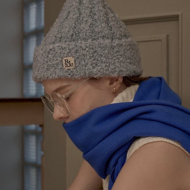 라주 Knit Beanie 스카이블루(현재품절/새상품)