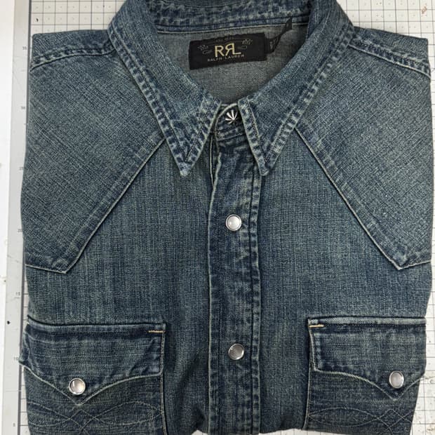 RRL 더블알엘 슬림핏 웨스턴 셔츠 L