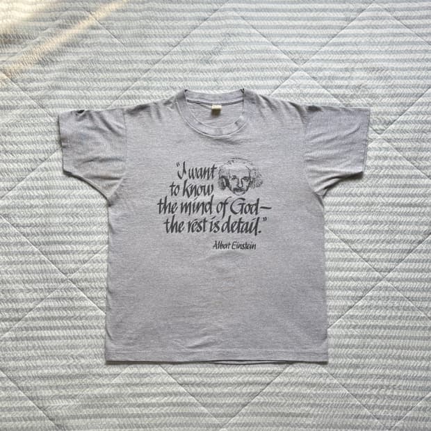 80s 빈티지 아인슈타인 프로모 티셔츠