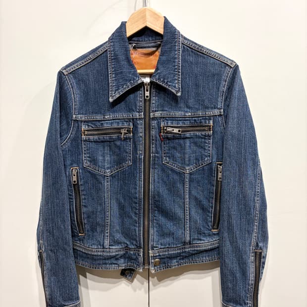 리바이스 데님 크롭 자켓