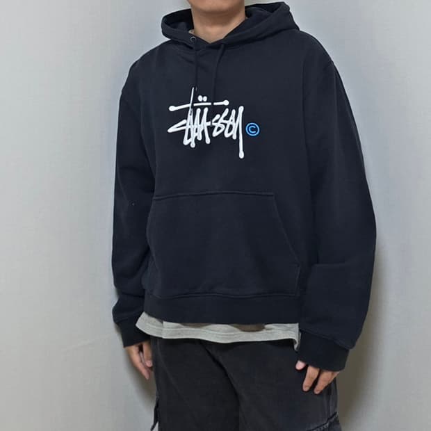 스투시 후드티 L 스투시 후드 100 스투시 자수 후드티 L 스투시 후디