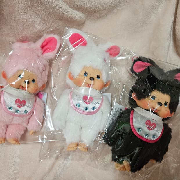 수수료❌️세트) 고전 윙크시리즈 글리터 토끼 몬치치 인형 세트