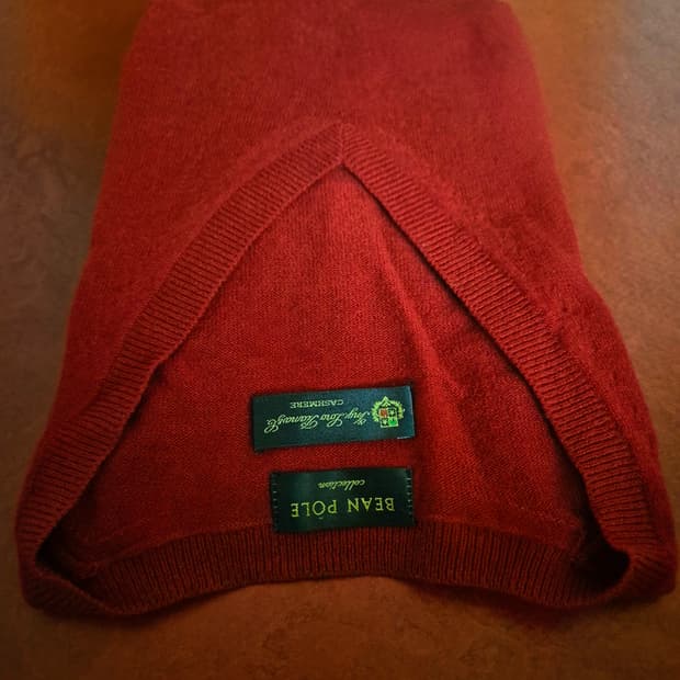 크리스마스 레드 로로피아나 캐시미어