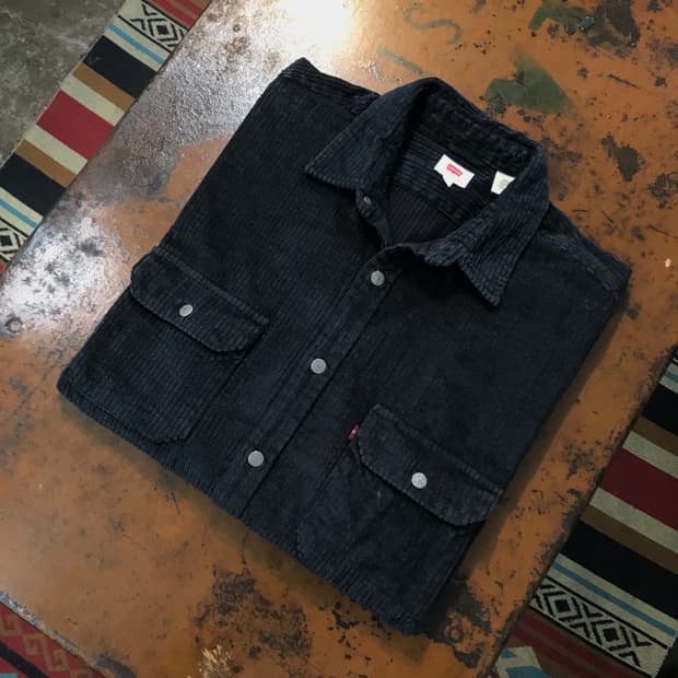 리바이스 에이징 네이비 코듀로이 자켓 셔츠 남성 110 사이즈 