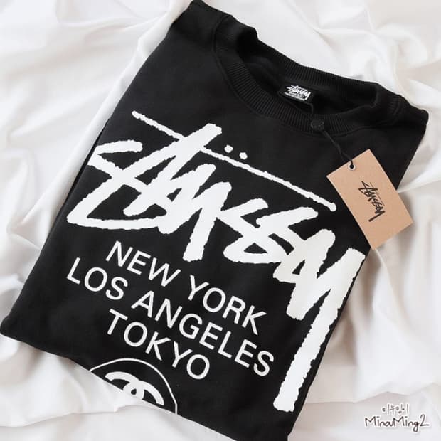 스투시 월드투어 맨투맨 (( 새상품 ))