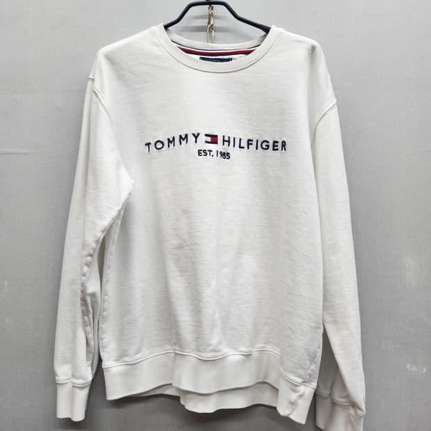 타미힐피거 빅로고 자수 맨투맨 M(L)