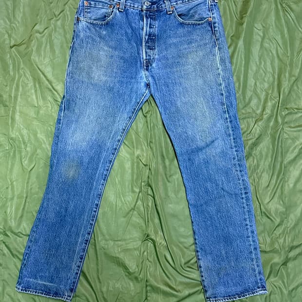 리바이스 501 스트레이트 핏 데님 팬츠 33