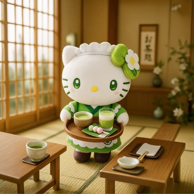 산리오 말차시리즈 헬로키티