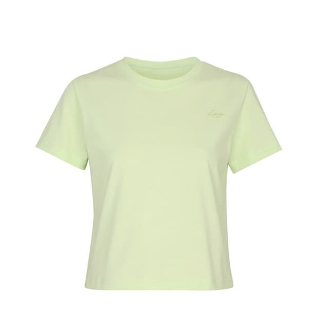 leey 체인 크롭 반팔