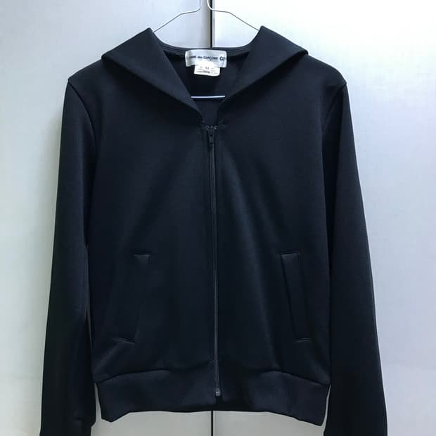 꼼데가르송걸 세일러 카라 집업 자켓 M