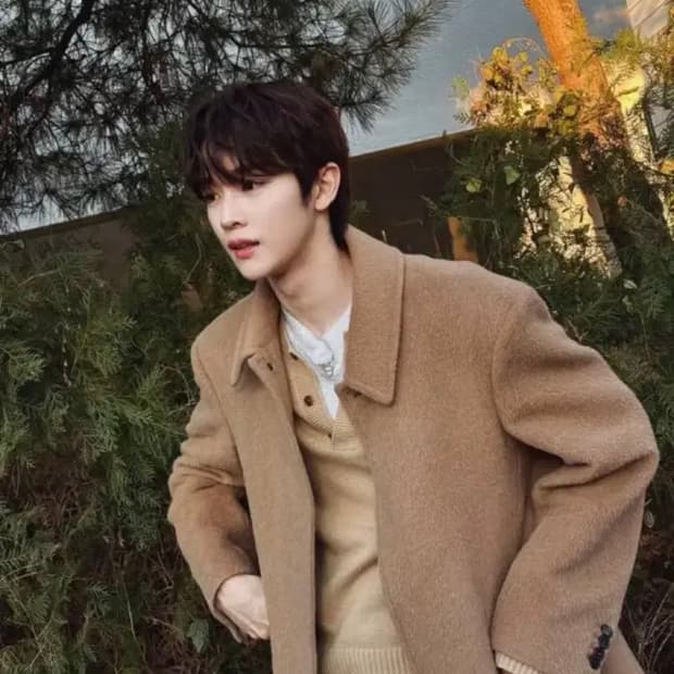 [L] 렉토 라마 울 블렌드 발마칸 코트 베이지