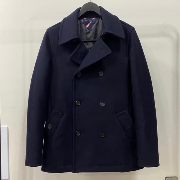 타미힐피거 울 더블 피코트 (네이비 / 100)