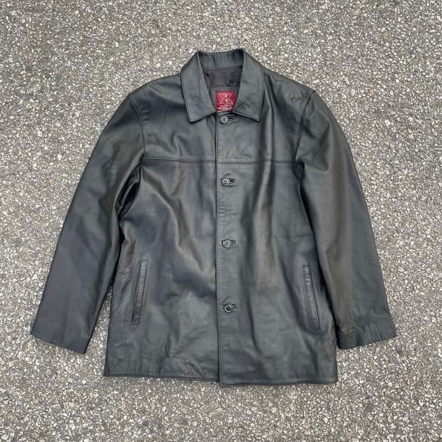 Morol 레더자켓 블랙 m