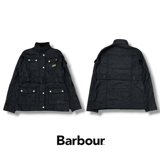 바버 퀄팅 벨티드 자켓 s08650