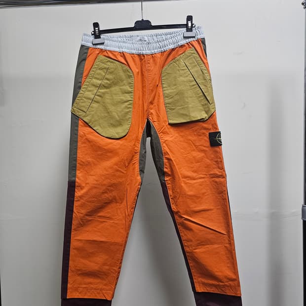 스톤아일랜드 텔라 멀티컬러 카고 팬츠