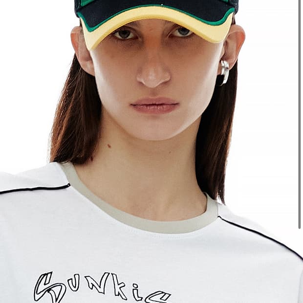 [새상품] cerric contrast rose ball cap 